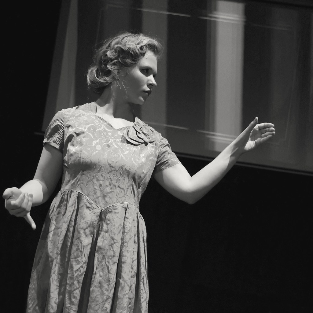 Production photograph of Earwig previewing at The Empty Space.